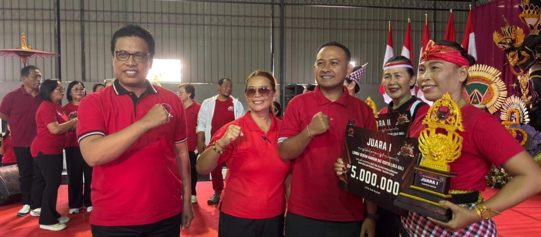 PDI Perjuangan Tabanan Gelar Lomba Senam Nangun Sat Kerthi Loka Bali, Bangkitkan Semangat Kebersamaan dan Budaya Sehat