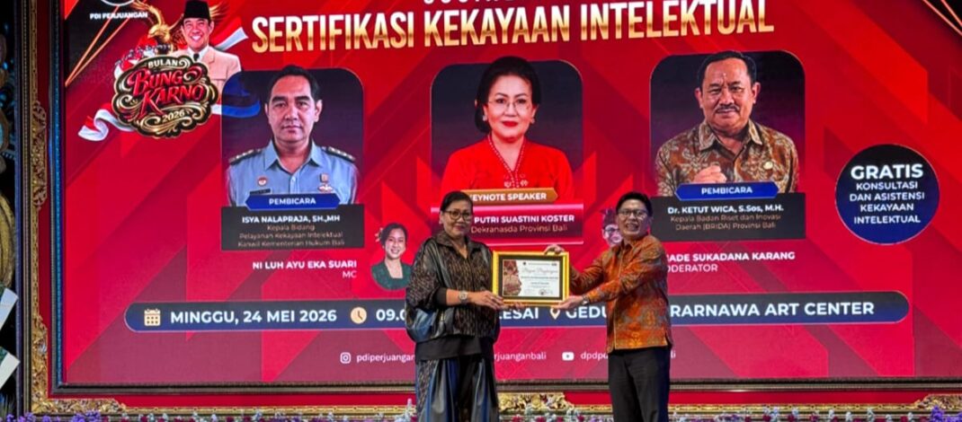 DPD PDI Perjuangan Bali Kuatkan Perlindungan Karya dan Inovasi melalui Sosialisasi Sertifikasi Hak Kekayaan Intelektual