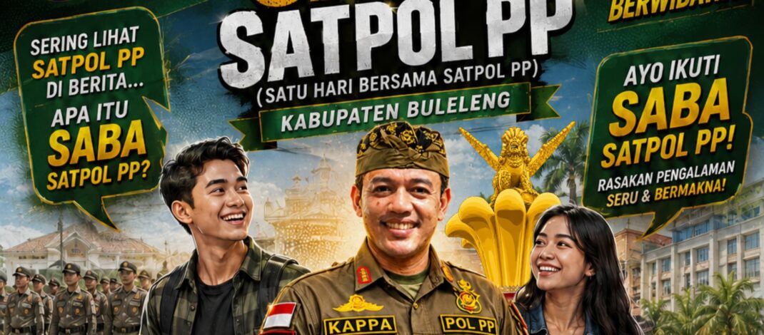 Dobrak Stigma Kaku, Satpol PP Buleleng Luncurkan Inovasi “SABA POL PP” di Bulan Bung Karno