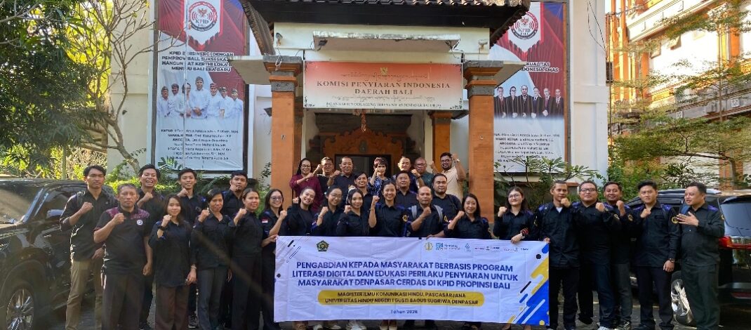 Perkuat Literasi Digital, Pascasarjana Ilmu Komunikasi Hindu UHN Sugriwa Edukasi Masyarakat di KPID Bali