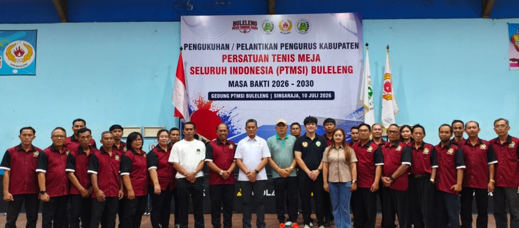 PTMSI Buleleng Bidik Hattrick Juara Umum Tenis Meja di Porprov 2027