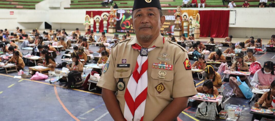 Lomba Mewarnai dan LKBB Tongkat Ramaikan Rangkaian Hari Pramuka di Buleleng