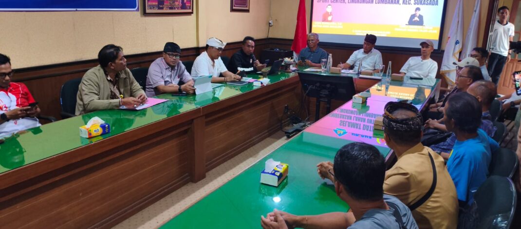 Persiapan Sport Center Lumbanan, KONI Buleleng Minta Persetujuan Pengukuran Lahan Warga
