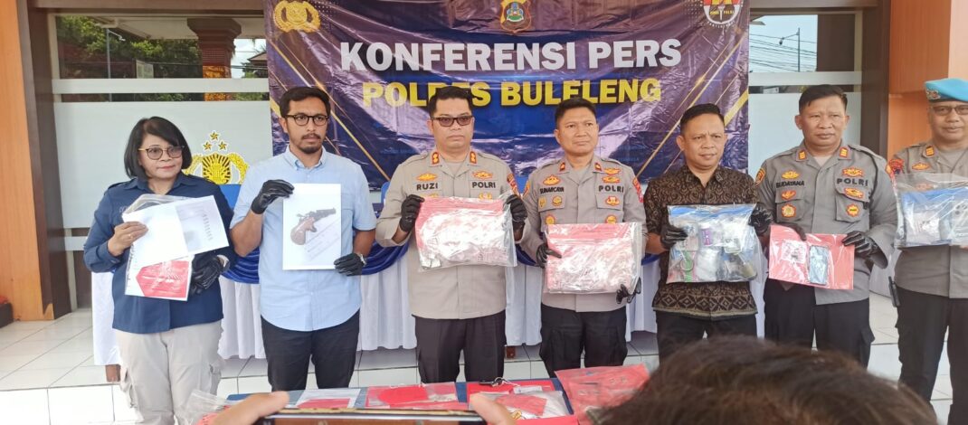 Ungkap Kasus Narkoba, Polres Buleleng Temukan Senjata Api Rakitan dengan 8 Amunisi