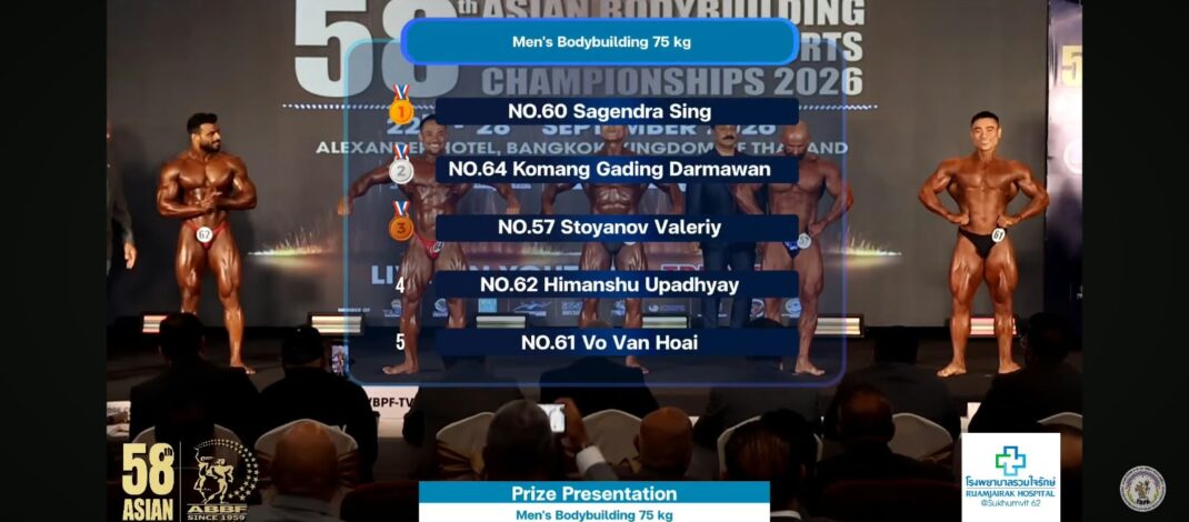Binaraga Buleleng Catat Prestasi di Asia, Komang Gading Raih Perak