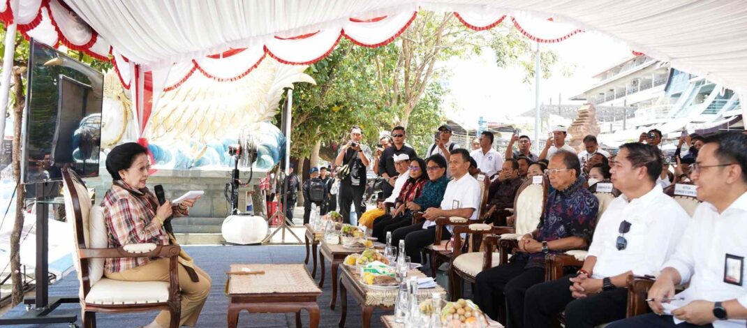 Dampingi Presiden RI V Megawati Tinjau Abrasi Pantai Kuta, Gubernur Koster dan Wagub Dorong Sinergi Penanganan Pesisir
